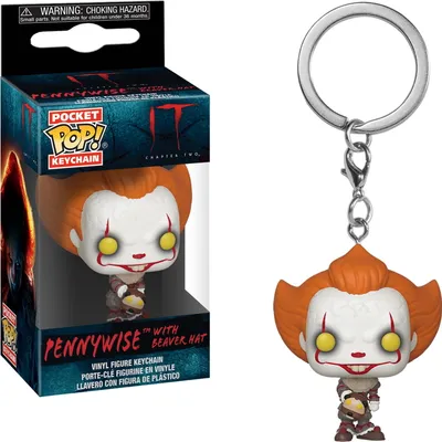 Produktbild von ES IT Chapter Two - Pennywise with Beaver Hat  - Schlüsselanhänger Funko Pocket POP! Keychain