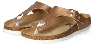 Zdjęcie produktu dla Sandały damskie Twosteps, model zejściowy, kolor złoty, materiał: syntetyk, rozmiar: 35