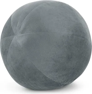 Produktbild von EUROFIRANY | Sofakissen - Kugel 24 cm - silberfarbenes Kissen – Modern