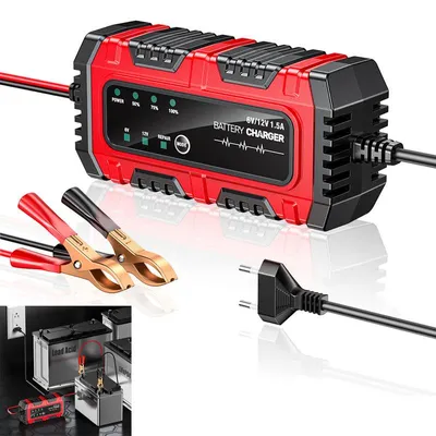 Produktbild von Automatisches Autobatterie-Erhaltungsladegerät – 1,5A 6V/12V, für Fahrzeug- und Bootsbatterien