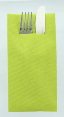 Produktbild von Airlaid Besteckservietten Kiwi, 40 x 40 cm, 75 Stück - Mank