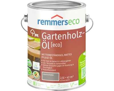 Produktbild von Remmers Patina-Öl [eco] graphitgrau 2,5 l, Holzöl grau