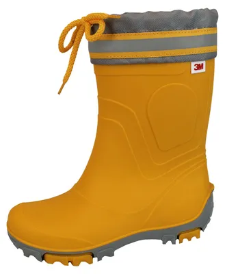 Produktbild von Bockstiegel Kinder Gummistiefel Regenstiefel Bente, Farbe:Gelb, Artikel:-3059 gelb / dunkelgrau, Schuhgröße:36-37