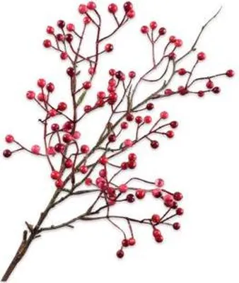 Produktbild von Silk-ka Kunstblume - Seidenbeerenzweig rosa-rot 64 cm