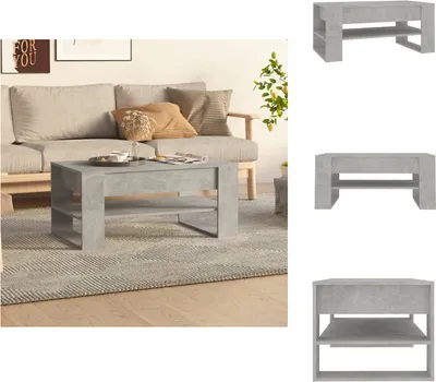 Obrázok produktu pre vidaXL Konferenčný stolík betón sivý 102x55x45 cm materiál na báze dreva - Konferenčné stolíky