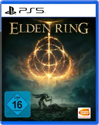 The cover art for the video game Elden Ring for PlayStation 5.