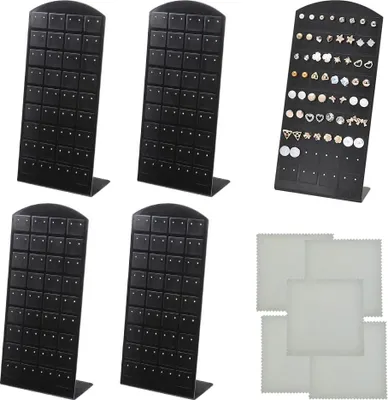 Produktbild von Ohrstecker Halter Stand mit 72 Löchern - L-förmiger Organizer für Schmuckdisplay