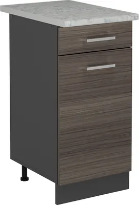 Image de Meuble cuisine Vicco R-Line Gris noble 40cm PT Marbre, Model 54132