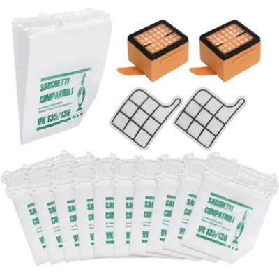 Staubsaugerbeutel-Set 14-tlg. für Vorwerk Kobold VK135/136