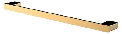 Produktbild von Badetuchhalter 60 cm, poliertes Gold, Handtuchstange für Wandmontage