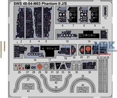 Productafbeelding van ZOUKEI-MURA ZM-SWS4804-M03 F-4J/S Phantom, set met etsen