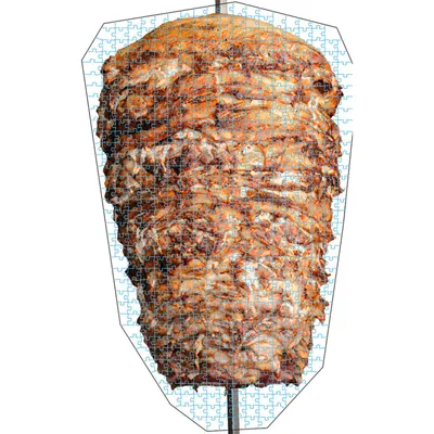 Obrázok produktu pre Kebab špíz box puzzle 618 kusov, balené v kebab box puzzle hra jedlo strana darčekové dekorácie