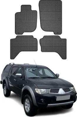 Immagine prodotto di 2007-2016 Mitsubishi L200 tappetini in gomma nera 4 pezzi