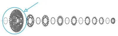 Image de Pignon Shimano pour CS-R7100, dents:21-24-27-30-34 dents
