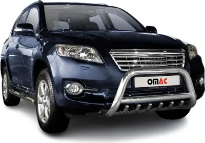 Zdjęcie produktu dla Listwa ochronna przedniego zderzaka do Toyota RAV4 2010-2013 z ABE stalowa srebrna