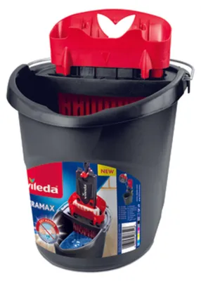 Produktbild von Vileda 4023103201415, Eimer, Schwarz, Rot, Einzeltank, 10 l, 1 Stück(e), 300 mm
