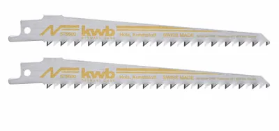 Obrázek produktu pro kwb 576600, Nůž pro ocasovou pilu, Uhlíková ocel, Laminát, Měkké dřevo, Dřevo, Vysokouhlíková ocel, Nerezová ocel, 13 cm, 4 mm