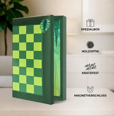 Produktbild von Biggdesign Nature XXL Backgammon Brettspiel (Tavla) – Premium MDF-Spiel mit Magnetverschluss, Kratzfester Oberfläche & Nature Design