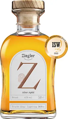 Produktbild von Ziegler Alter Apfelbrand fassgelagert 0,5 Liter