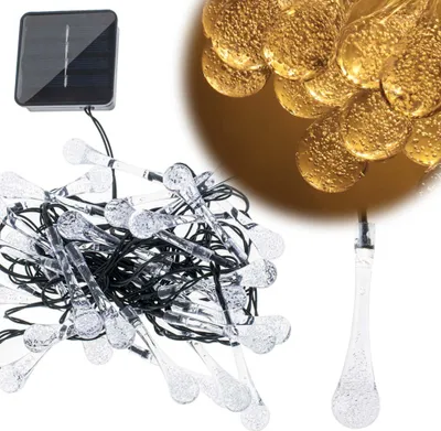 Immagine prodotto di Luci solari da giardino con ghiacciolo 6,5 m 30 LED bianco caldo