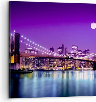 Produktbild von Bild auf Leinwand - Leinwandbild - Amerika wohnung architektur - 70x70cm - Wand Bild - Wanddeko - Leinwanddruck - Bilder - Kunstdruck - Wanddekoration - Leinwand bilder - Wandkunst - AC70x70-2443