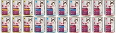 Immagine prodotto di TROPI cibo umido per gatti MIX DI GUSTI 20 pezzi x 415g lattina gatto