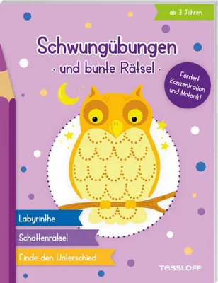 Produktbild von Schwungübungen und bunte Rätsel