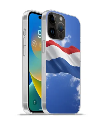 Produktbild von MuchoWow® Handyhülle Schutzhülle Hülle für Apple iPhone 14 Pro Max Die Flagge der Niederlande weht am Himmel Silikon Softcase Handy Hülle - Hardcover