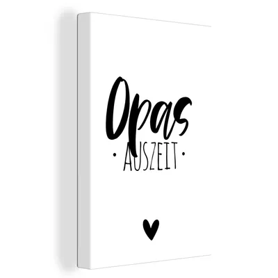 Obrázok produktu pre OneMillionCanvasses® - Maľba na plátne - Obraz na plátne Nástenná maľba na plátne - Opas auszeit - Darček - Vatertag - 60x90cm - Fotografia na plátne