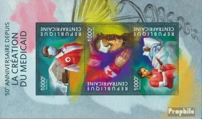 Produktbild von Briefmarken Zentralafrikanische Republik 2015 Mi 5280-5282 Kleinbogen (kompl. Ausgabe) postfrisch Medicaid