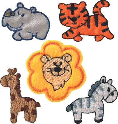Produktbild von Mono Quick 16101 Create "Zoo" Bügelbild Nashorn Löwe Tiger