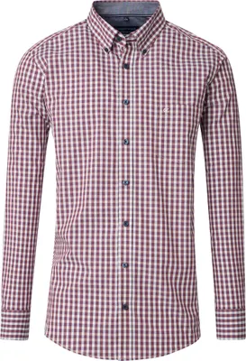 Produktbild von CASAMODA Herren Freizeithemd Langarm Button-Down Comfort Rot kariert L