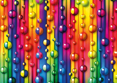 Produktbild von Yazz Puzzle Bubbles - 1000 Teile buntes Puzzle