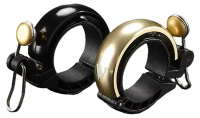 Produktbild von Fahrradklingel Kupfer in Schwarz oder Gold Sicherheitsklingel für MTB-Radfahren