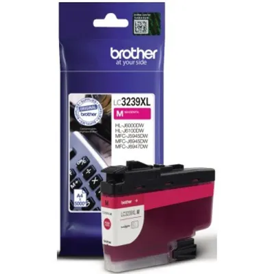 Zdjęcie produktu dla Brother LC3239XLM, Wysoka (XL) wydajność, Purpurowy, Tusz na bazie pigmentu, 1 szt., 5000 stron(y), Jednopak