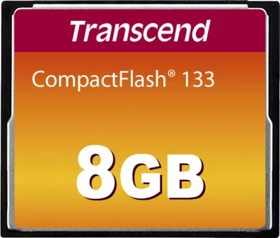 Image de Transcend - Carte mémoire flash - 8 Go - 133x - CompactFlash