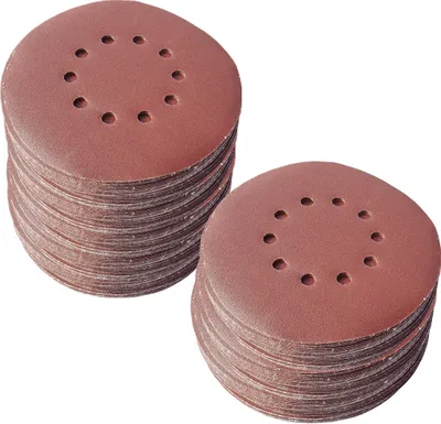 Produktbild von 100x Klett Schleifscheiben Ø225mm Körnung P150 Schleifpapier Trockenbauschleifer BOHRFUX