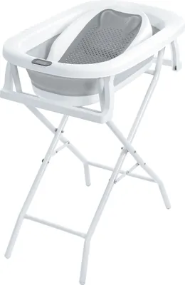 Produktbild von Primabobo MILO Faltbare Babybadewanne mit Gestell, Große Babywanne, Kinderbadewanne mit Badesitz, für Babys von 0-36 Monaten