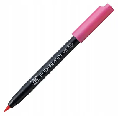 Produktbild von Kuretake Fudebiyori Pinselstift Rosa für Kalligraphie