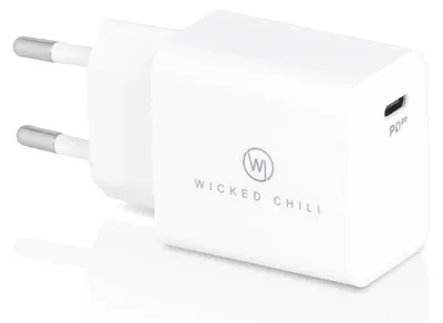 Produktbild von Wicked Chili 20W USB C Netzteil kompatibel mit MagSafe Duo Ladegerät, iPhone 14, 13, 12 (Pro, Max, Plus, Mini) Apple Watch (Ultra 8 7 SE 6 5 4 3) AirPods Pro PD USB C Adapter Schnellladegerät