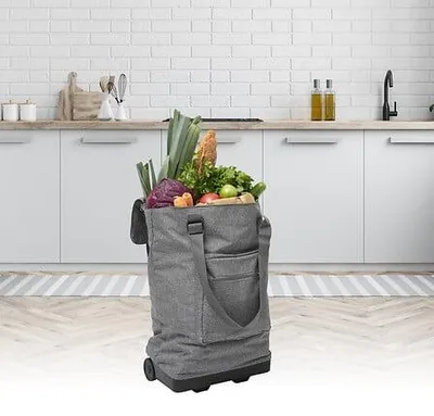 Zdjęcie produktu dla Torba na zakupy na kółkach szara