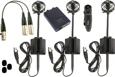 Obrázek produktu pro Prodipe AL 21 Sada 3 mikrofonů pro akordeon černá Sound Tone