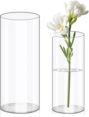 Obrázok produktu pre Priehľadná akrylová váza, nerozbitný valcovitý tvar, dekorácia na kvety