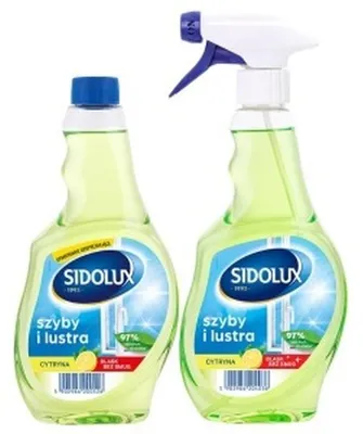 Zdjęcie produktu dla Sidolux Lemon Plyn do szyby i lustra 500 ml + 500 ml