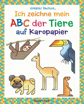 Produktbild von Ich zeichne mein ABC der Tiere auf Karopapier. Zeichnen, Buchstaben und Zählen lernen. Für Kinder ab 5 Jahren
