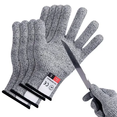 Produktbild von Schnittschutzhandschuhe Arbeitshandschuhe - Schnittschutz Klasse 5 - 2 Paar - Für Küche, Holzarbeiten und Garten