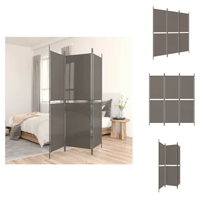 Obrázek produktu pro vidaXL 3-dílný paraván antracit 150x220 cm látka - rozdělovač místností