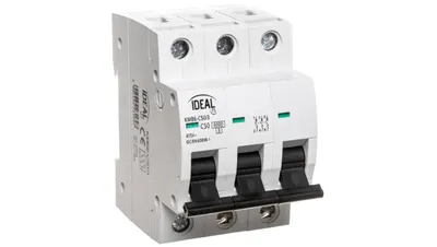 Obrázok produktu pre Istič 3P C 50A 6kA AC KMB6-C50/3 23169