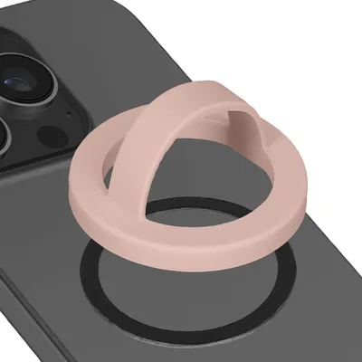 Produktbild von kwmobile Handy Ring Halter für Magsafe Ring Holder - Silikon Magnet Fingerhalter für Smartphone - Magnetring Handy - kompatibel mit MagSafe - Rosa