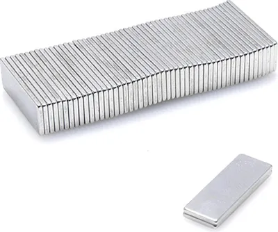 Produktbild von Neodym Magnete 20 x 7 x 1 mm N38 Quader Case - 10 Stück, Extrem stark, Magnettafeln, Kühlschränke, Whiteboards, DIY